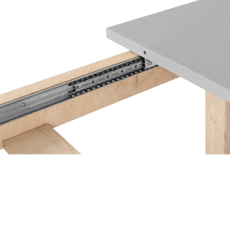 Tavolo allungabile 160x90 colore rovere e grigio - Epik 50A
