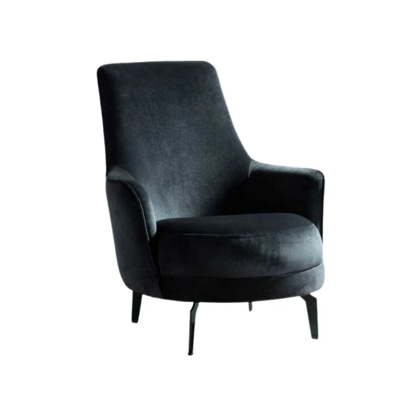 Poltrona in tessuto colore grigio scuro - Senator