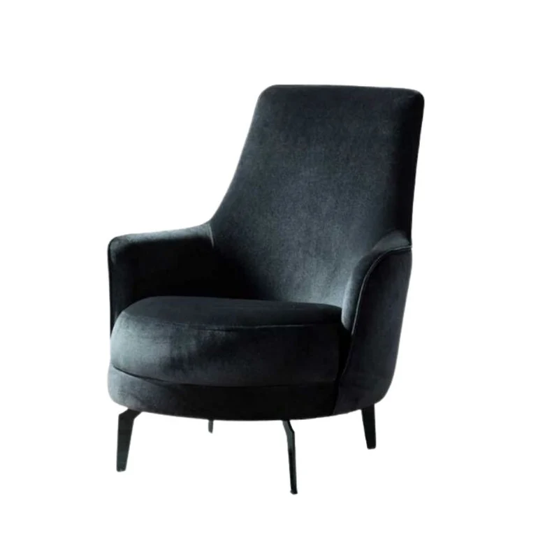 Poltrona in tessuto colore grigio scuro - Senator