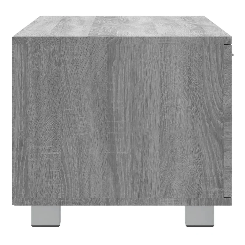 Meuble TV multimédia étagère télévision buffet téléviseur salle à manger salon chambre sonoma 140 x 40,5 x 35 cm bois d'ingénierie gris 02_0028390