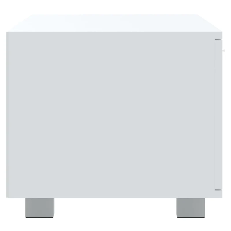 Meuble TV multimédia étagère télévision buffet téléviseur salle à manger salon chambre 120 x 40,5 x 35 cm bois d'ingénierie blanc 02_0025875