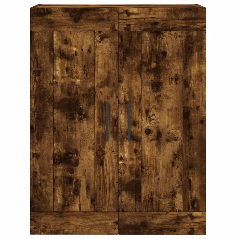 Buffet bahut commode armoire meuble de rangement organisateur cuisine salle de séjour salon haut 69,5 x 34 x 180 cm bois d'ingénierie marron 02_0033407