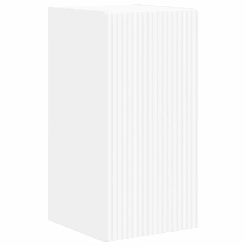 Meuble TV mural moderne modulable rangement généreux 98 x 31 x 29,5 cm en bois blanc 02_0056199