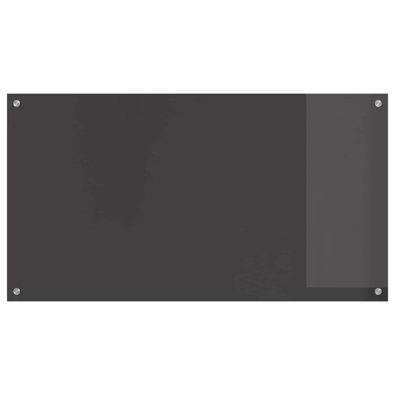 Dosseret de cuisine moderne 110 x 60 cm pratique avec installation rapide en verre trempé gris foncé 02_0058485