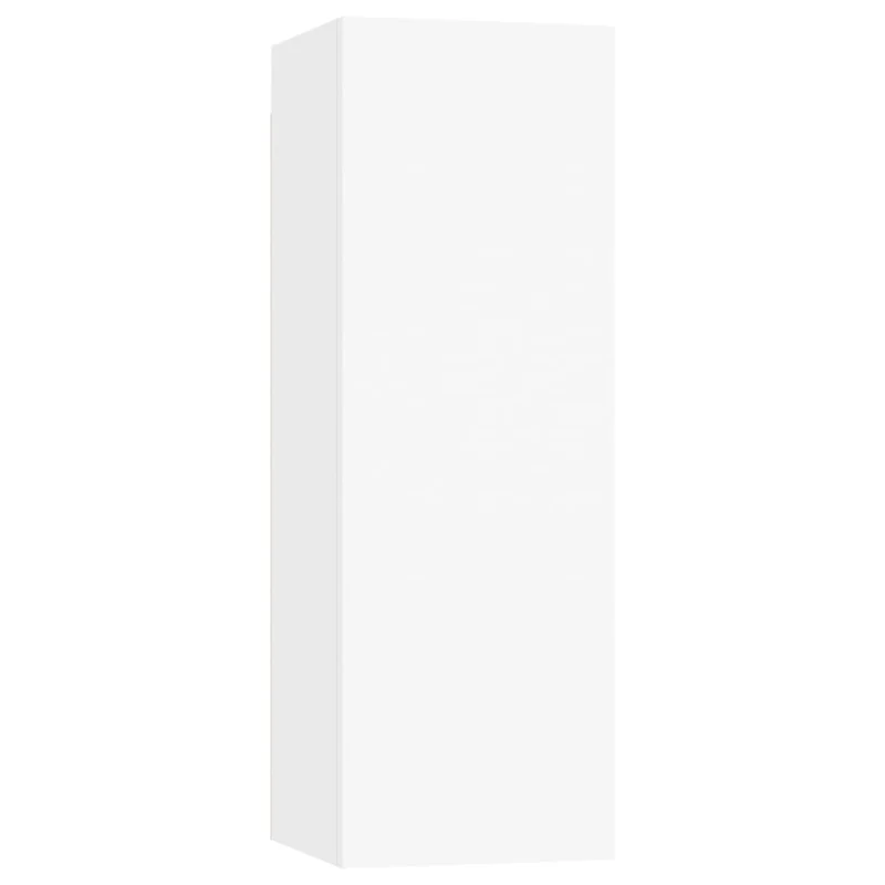Ensemble de meubles armoire buffet TV télévision salon chambre séjour 6 pièces bois d'ingénierie blanc 02_0025014