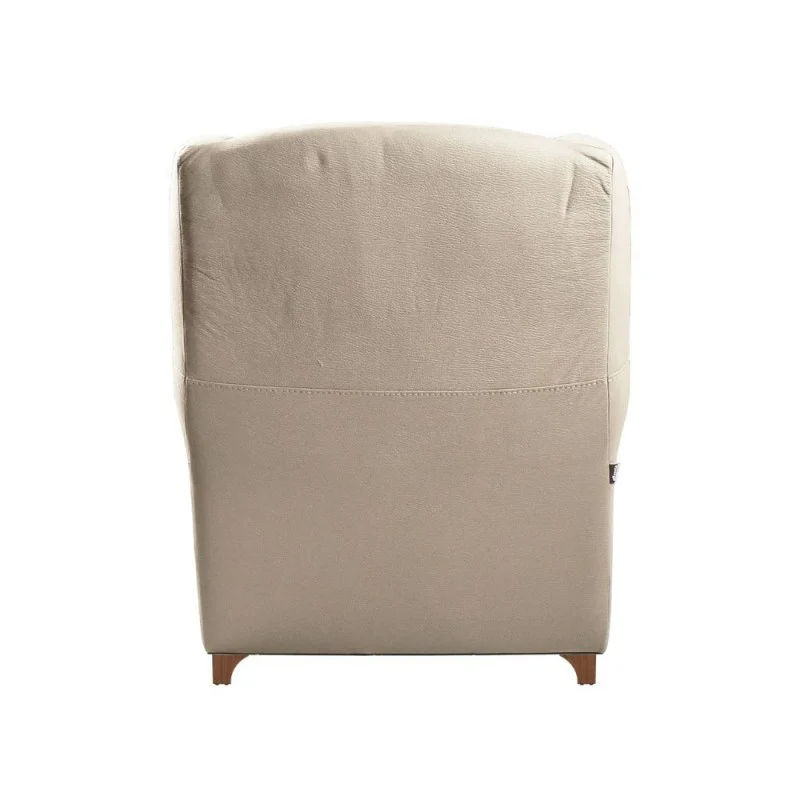 Poltrona eco in nabuk colore nature moxart 2 e struttura in legno - Ebro
