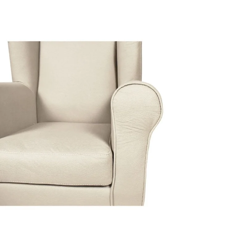 Poltrona eco in nabuk colore nature moxart 2 e struttura in legno - Ebro