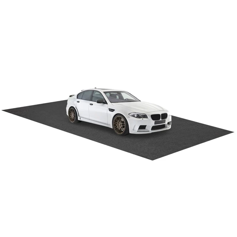 Tapis de sol imperméable 800 x 220 cm antidérapant et facile à couper pour garage moderne en polyester gris 20_0014262