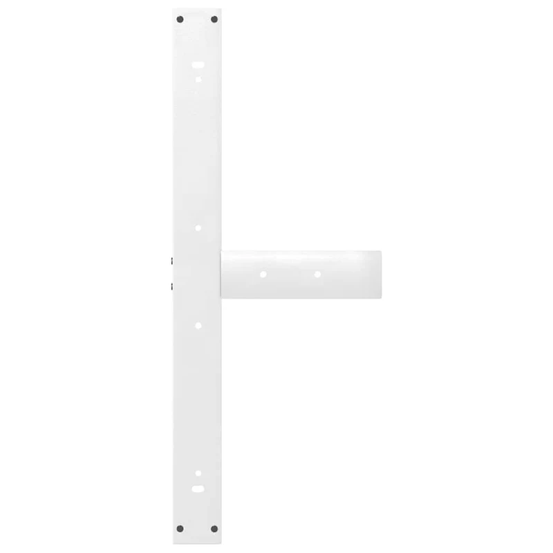 Lot de 2 pieds de table à manger en T réglables 100 x 35 x 73 cm moderne en acier blanc 02_0057335