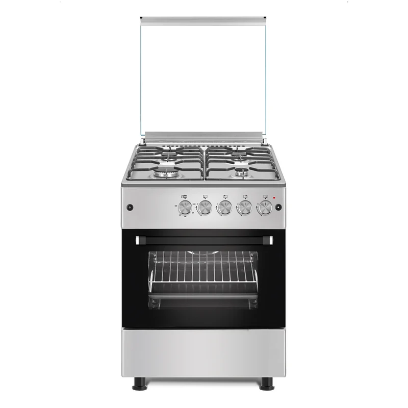Cucina a gas 50x80h cm in acciaio inox con forno classe A - Flora 60