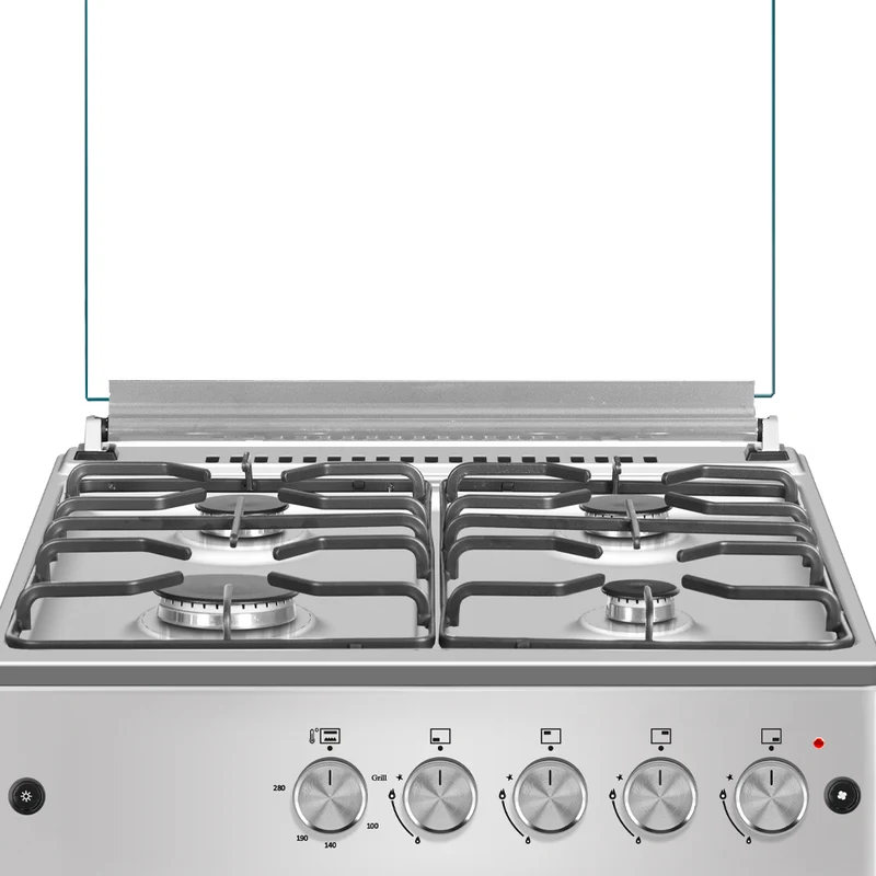 Cucina a gas 50x80h cm in acciaio inox con forno classe A - Flora 60