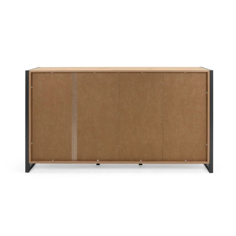 Madia 160 cm con ante e cassetti colore quercia e antracite - Denver 3