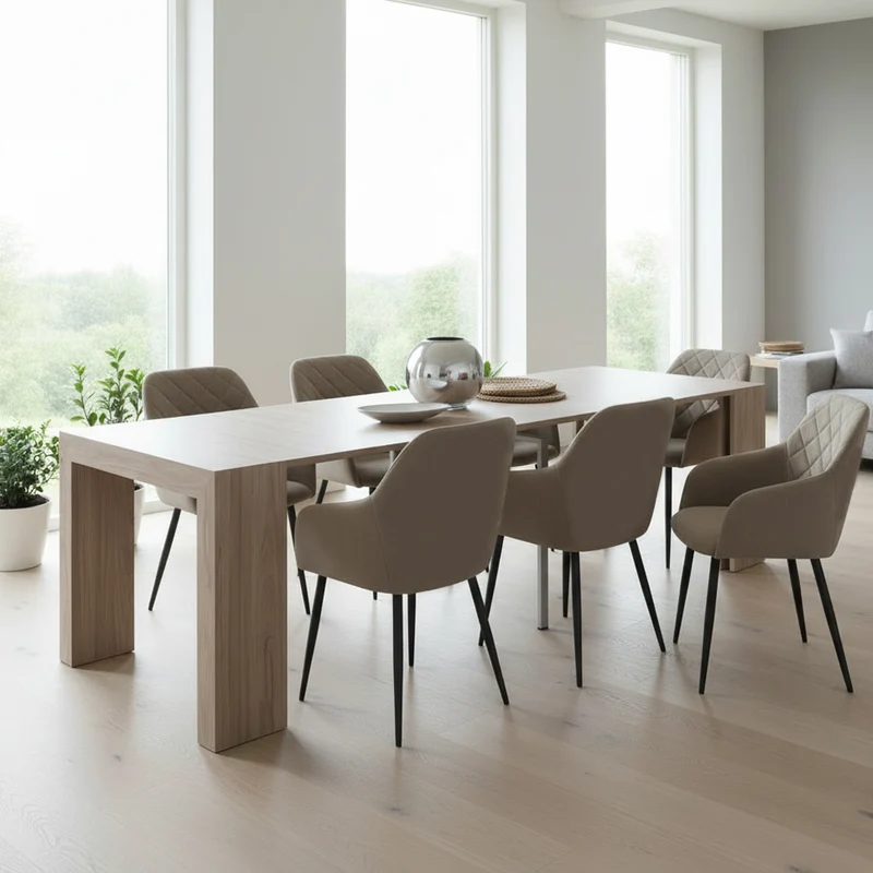 Tavolo consolle allungabile 50x90 cm colore olmo - Audace