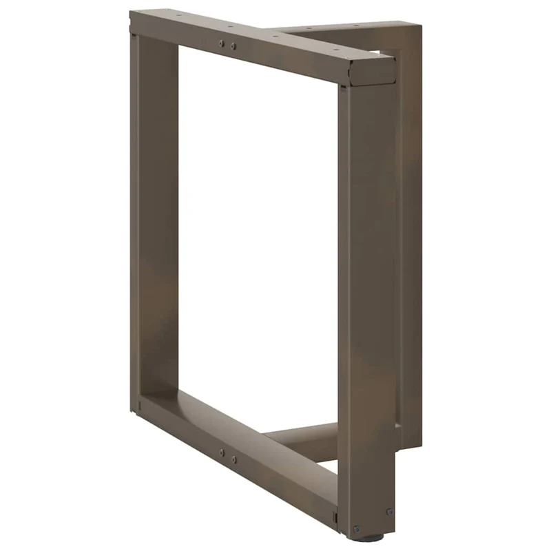 Lot de 2 pieds de table à manger en T ajustables pour structure robuste 70 x 35 x 73 cm en acier noir 02_0057326
