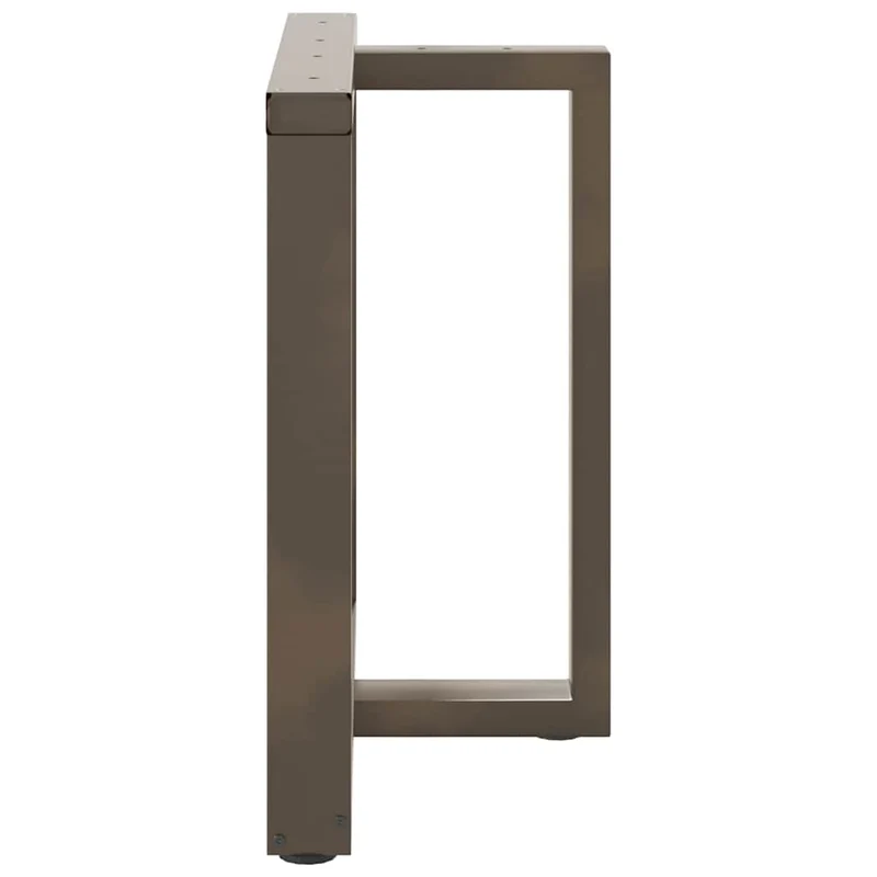 Lot de 2 pieds de table à manger en T ajustables pour structure robuste 70 x 35 x 73 cm en acier noir 02_0057326