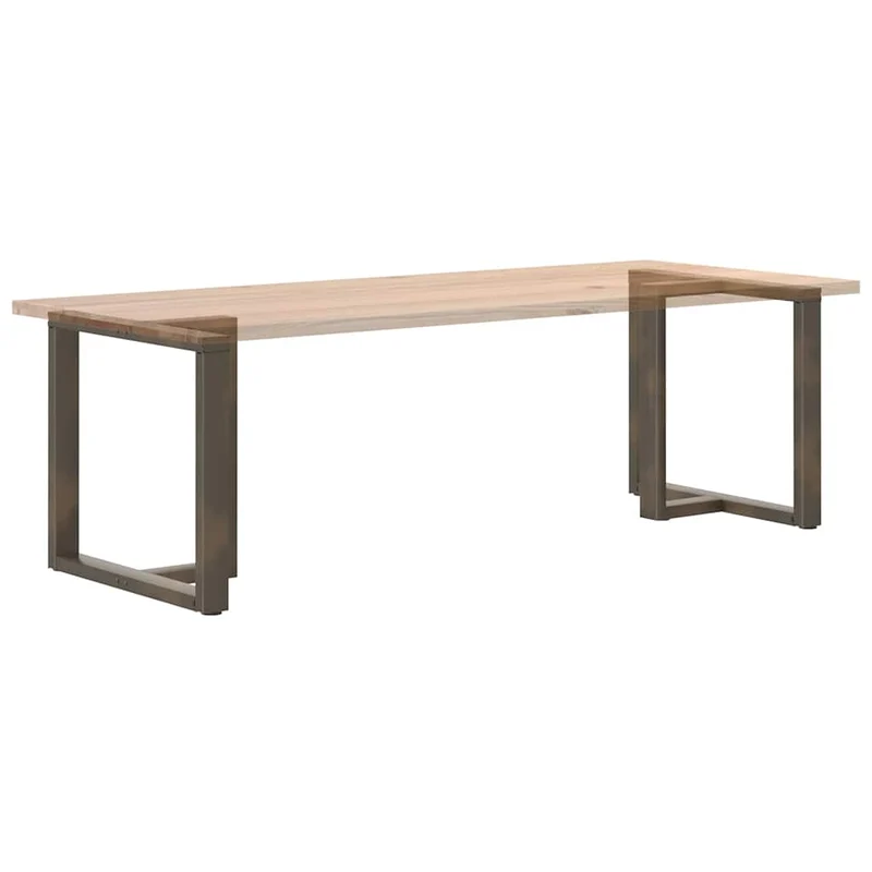 Lot de 2 pieds de table à manger en T ajustables pour structure robuste 70 x 35 x 73 cm en acier noir 02_0057326