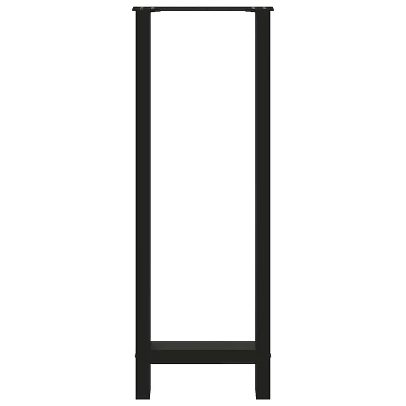 Lot de 2 pieds de table de bar réglables noir 50 x 110 cm design moderne en acier noir 02_0057592