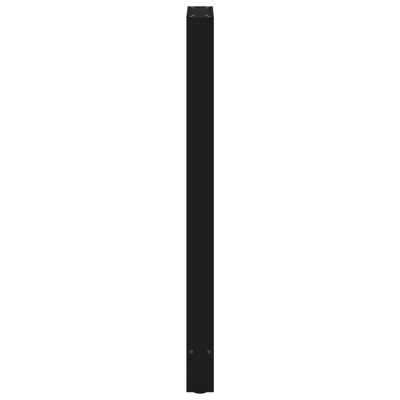 Lot de 2 pieds de table de bar réglables noir 50 x 110 cm design moderne en acier noir 02_0057592