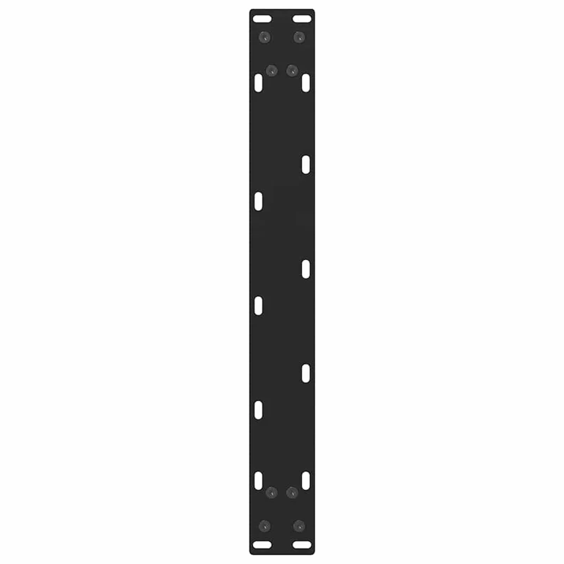 Lot de 2 pieds de table basse carrés réglables 50 x 30 cm en acier noir 02_0057500