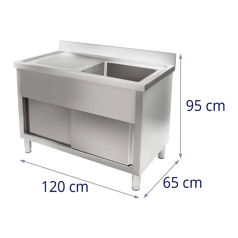 Plonge en inox professionnel 120 cm 14_0005206