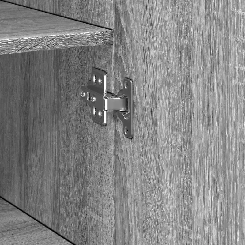 Buffet bahut commode armoire meuble de rangement organisateur cuisine salle de séjour salon haut sonoma 30 x 42,5 x 185 cm bois d'ingénierie gris 02_0035172