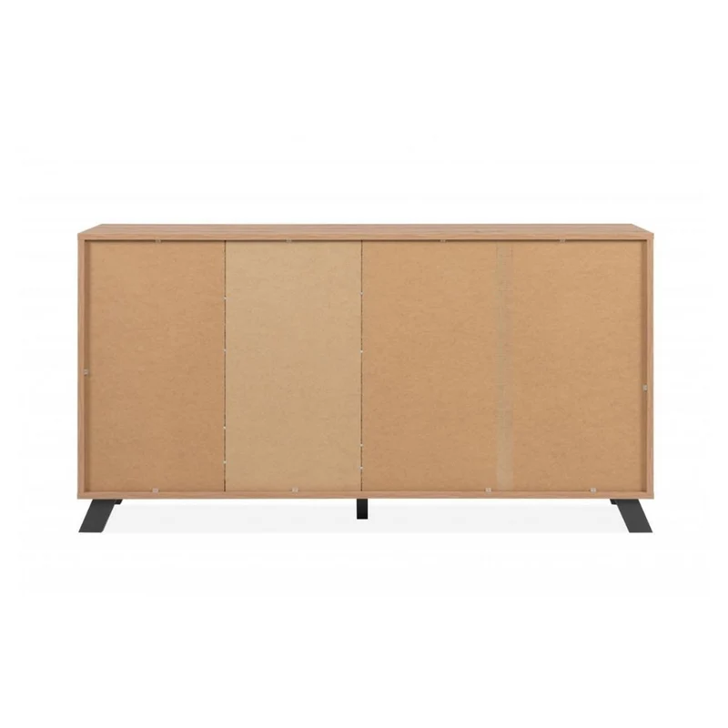 Madia 160 cm con 3 ante e 4 cassetti colore rovere e antracite - Medan51C