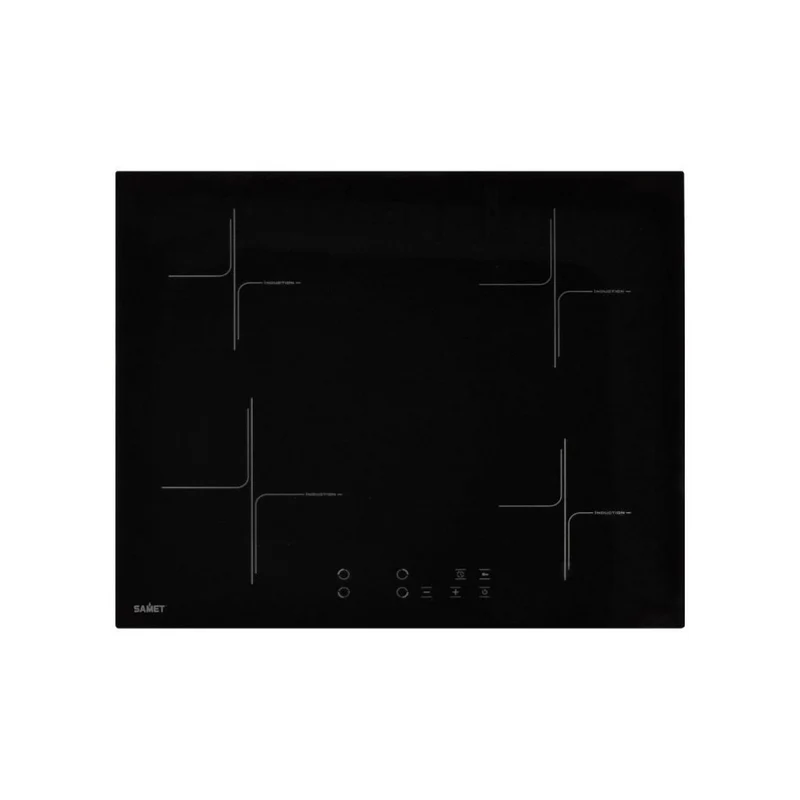 Piano cottura 60 cm induzione con 4 zone colore nero - Samet Etna60 F