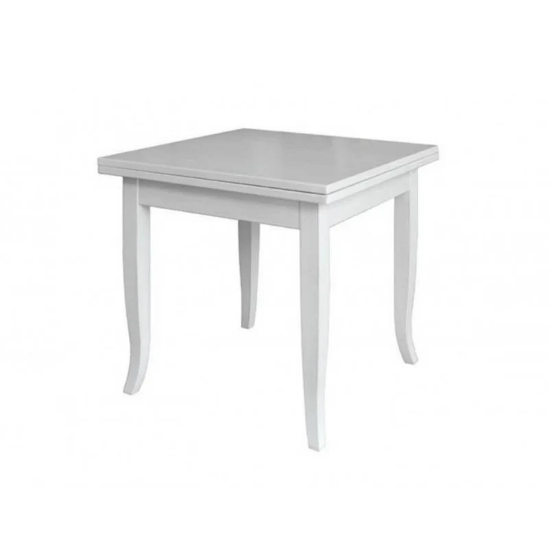 Tavolo quadrato allungabile colore bianco 90x90 cm - Verona