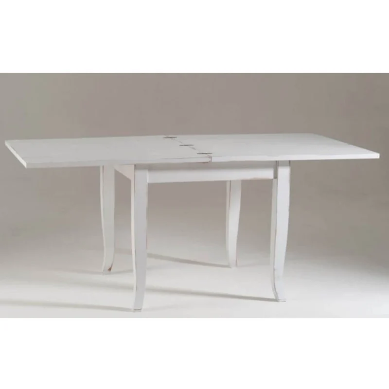 Tavolo quadrato allungabile colore bianco 90x90 cm - Verona