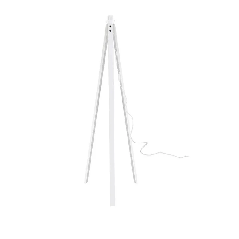 Lampada da terra con treppiede bianco e paralume Tripod bianco - DECOBI2736