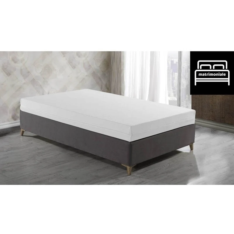 Materasso matrimoniale 160x190 H15 cm antibatterico sfoderabile - Gravity
