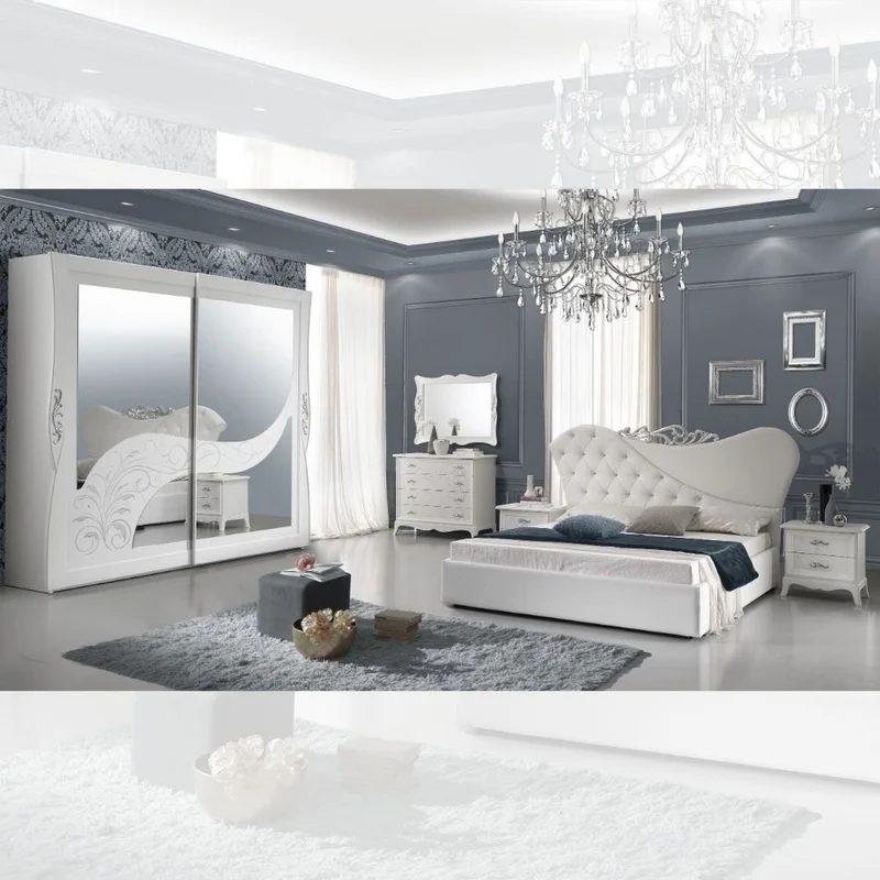 Camera da letto completa colore bianco - Briel