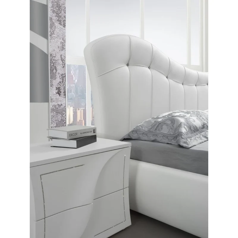 Camera da letto completa colore bianco larice - Mabel
