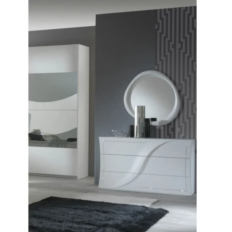 Camera da letto completa colore bianco larice - Mabel