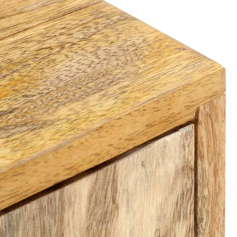 Meuble TV multimédia étagère télévision buffet téléviseur salle à manger salon chambre 140 x 30 x 50 cm bois massif de manguier brun 02_0025918