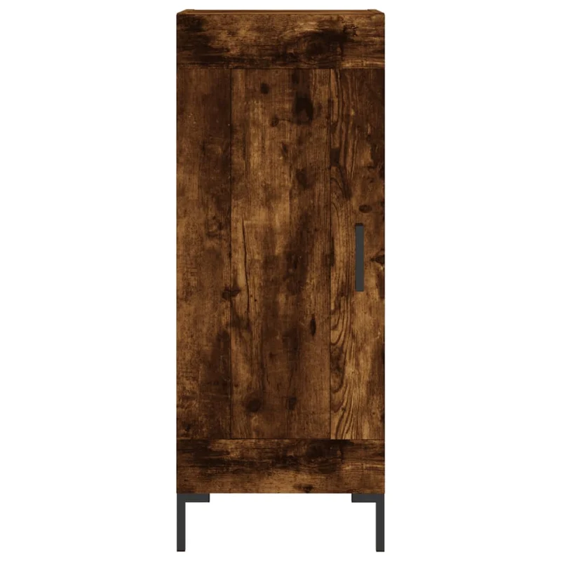 Buffet bahut commode armoire meuble de rangement organisateur cuisine salle de séjour salon haut 34,5 x 34 x 180 cm bois d'ingénierie marron 02_0033229