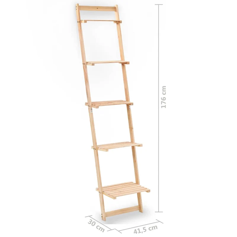 Étagère murale échelle compacte bois de cèdre 176 cm 2702057/2