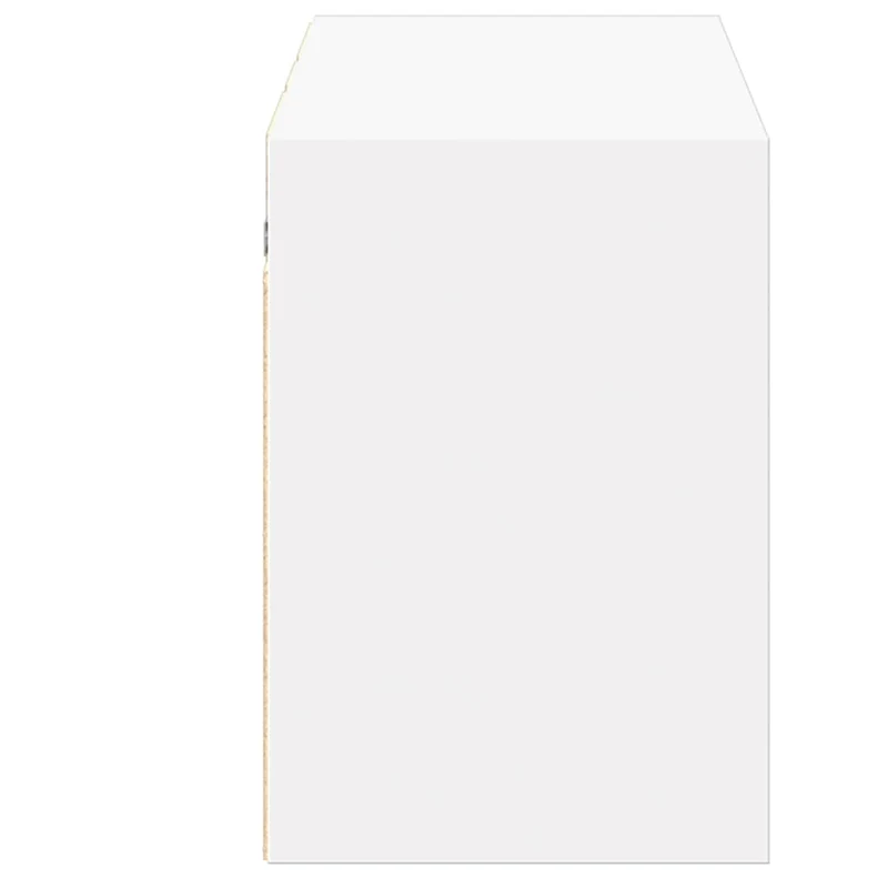 Meuble TV multimédia étagère télévision buffet téléviseur salle à manger salon chambre mural avec lumières LED 130 x 31 x 45 cm blanc 02_0027857