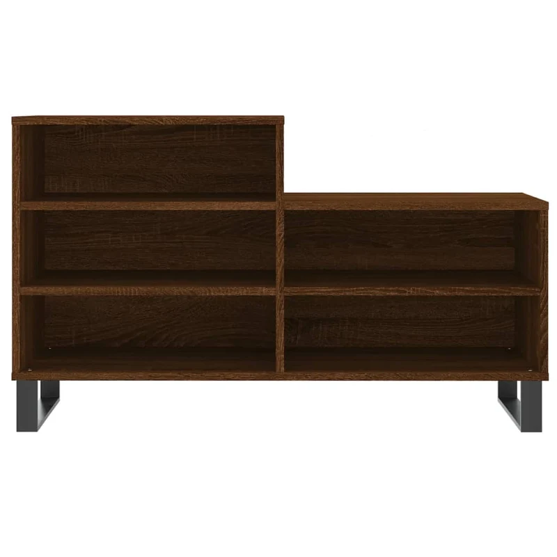 Armoire à chaussures range chaussures rangement meuble entrée couloir salon 102 x 36 x 60 cm bois d'ingénierie brun 02_0021617