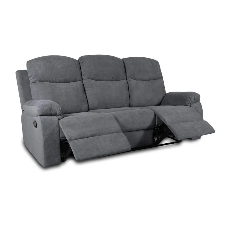 Divano 3 posti reclinabile colore grigio Twist 20 - Chicago