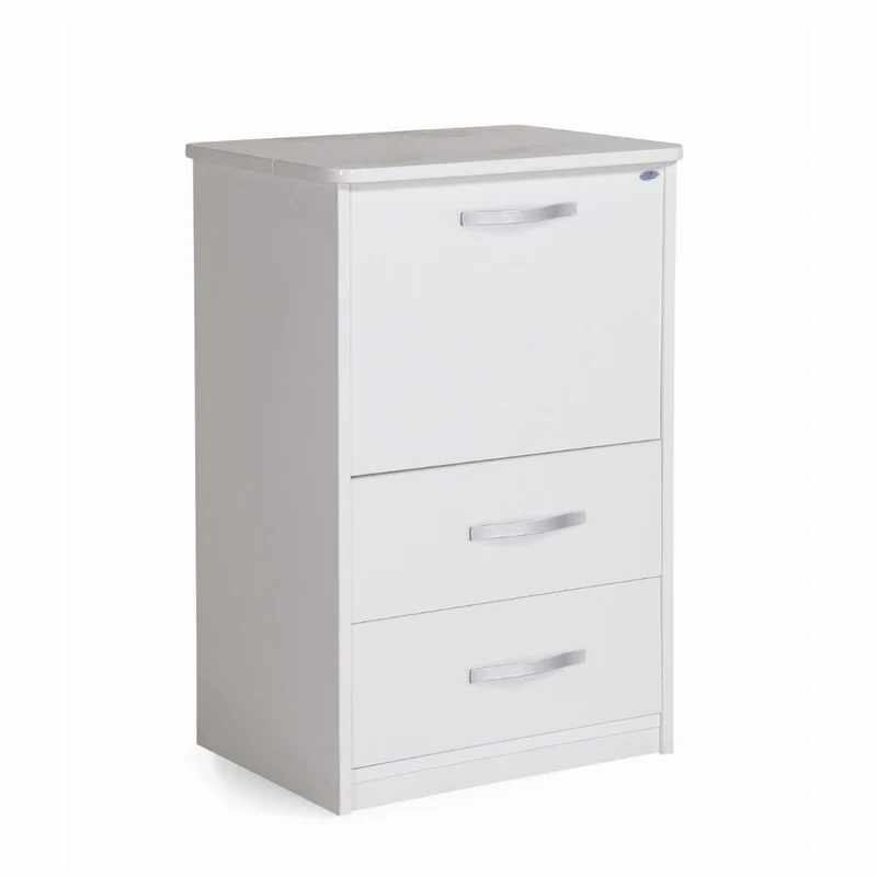 Mobile da stiro con cassetti colore bianco frassinato 57x89H cm