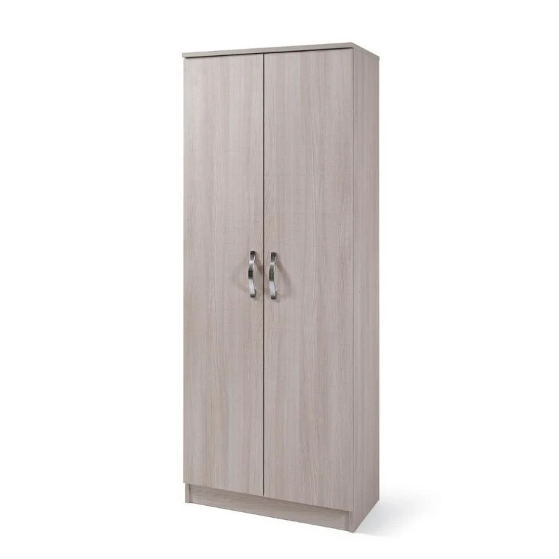 Scarpiera armadio con 2 ante e 5 ripiani colore olmo 71x182H cm - Gabriella