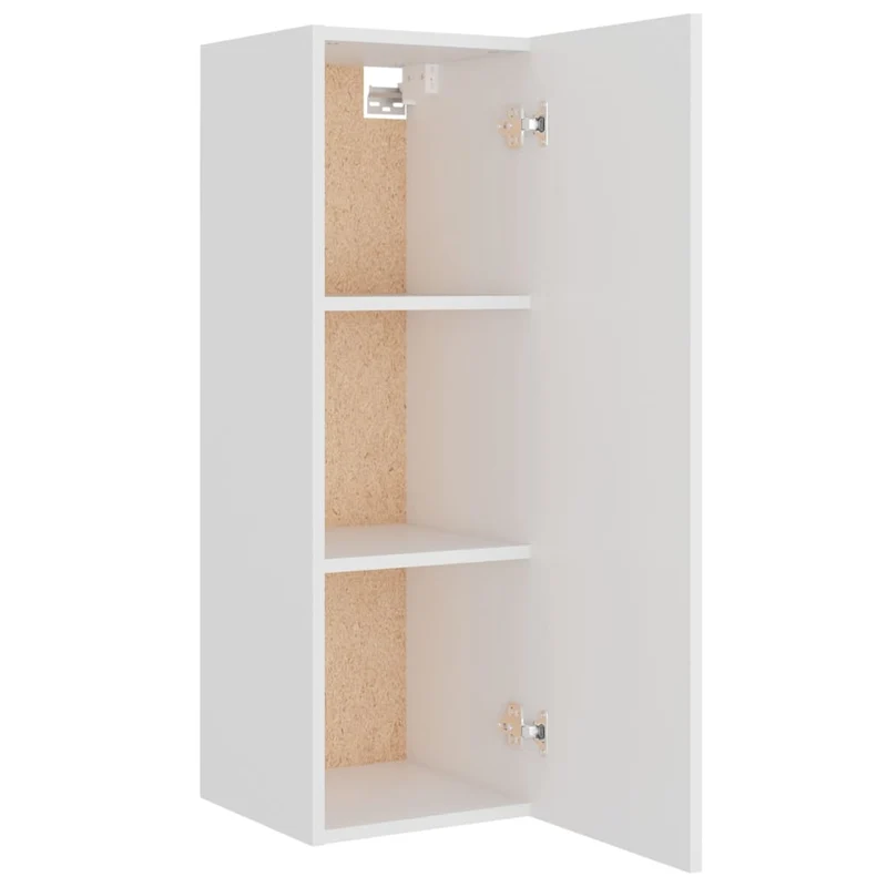 Ensemble de meubles armoire buffet TV télévision salon chambre séjour 4 pièces bois d'ingénierie blanc 02_0024686