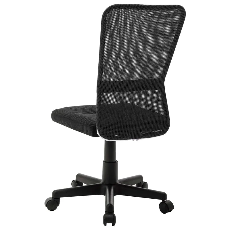Chaise fauteuil siège de bureau informatique étude 44 x 52 x 100 cm tissu en maille noir 02_0024036