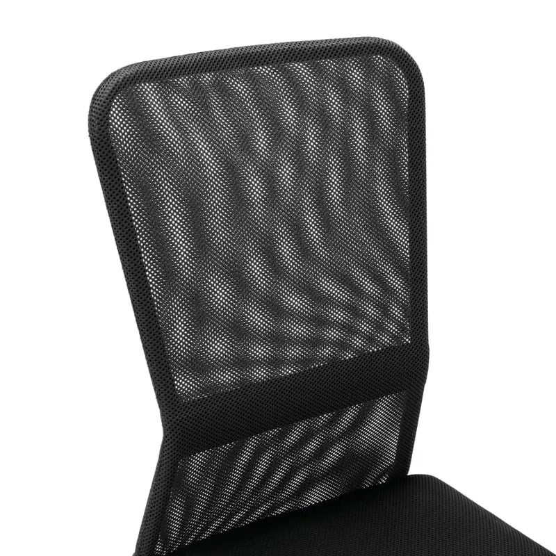 Chaise fauteuil siège de bureau informatique étude 44 x 52 x 100 cm tissu en maille noir 02_0024036