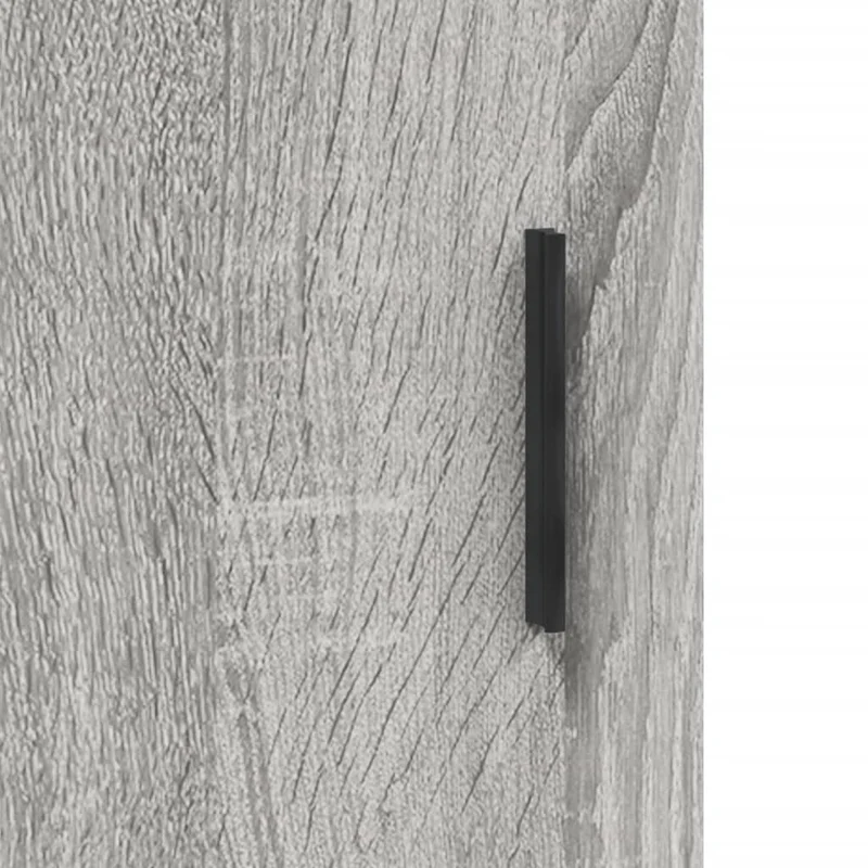 Buffet bahut commode armoire meuble de rangement organisateur cuisine salle de séjour salon haut sonoma 69,5 x 34 x 180 cm bois d'ingénierie gris 02_0035620