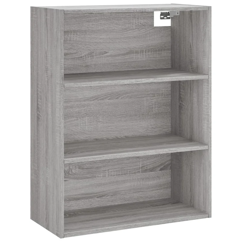 Buffet bahut commode armoire meuble de rangement organisateur cuisine salle de séjour salon haut sonoma 69,5 x 34 x 180 cm bois d'ingénierie gris 02_0035600