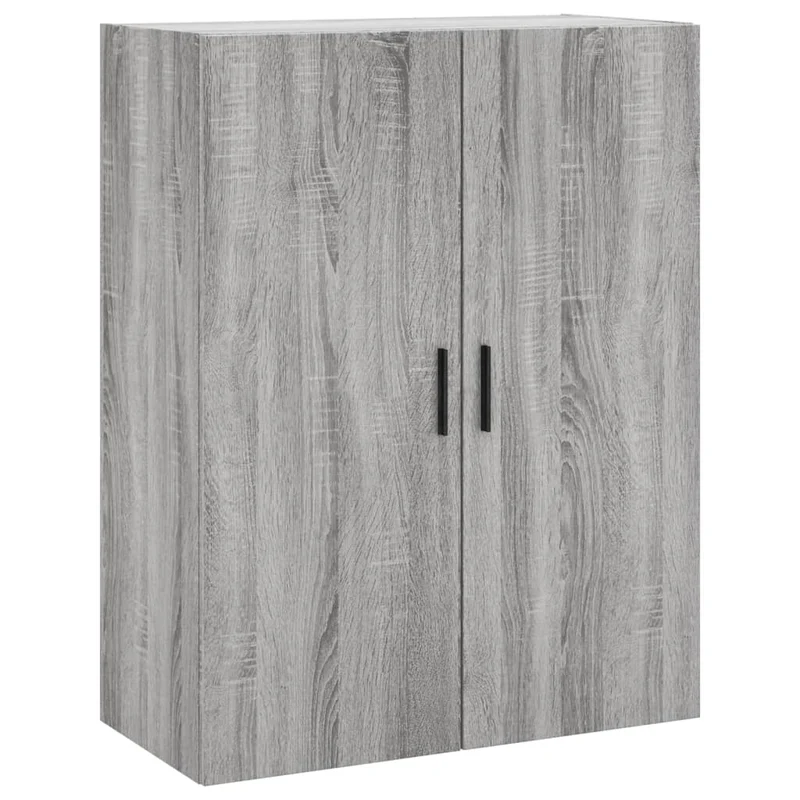 Buffet bahut commode armoire meuble de rangement organisateur cuisine salle de séjour salon haut sonoma 69,5 x 34 x 180 cm bois d'ingénierie gris 02_0035414