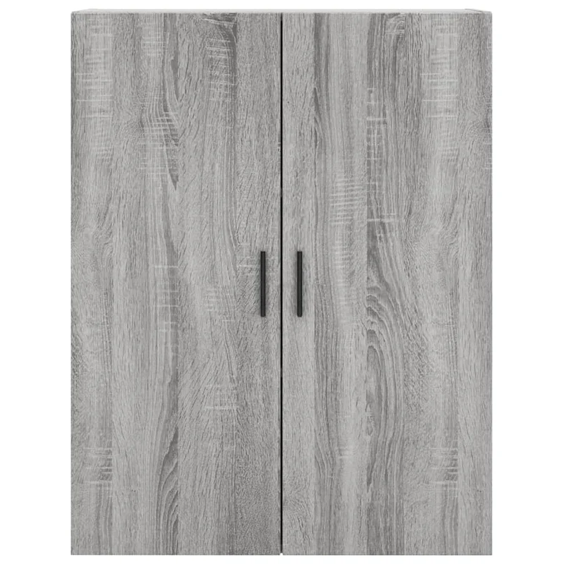 Buffet bahut commode armoire meuble de rangement organisateur cuisine salle de séjour salon haut sonoma 69,5 x 34 x 180 cm bois d'ingénierie gris 02_0035414