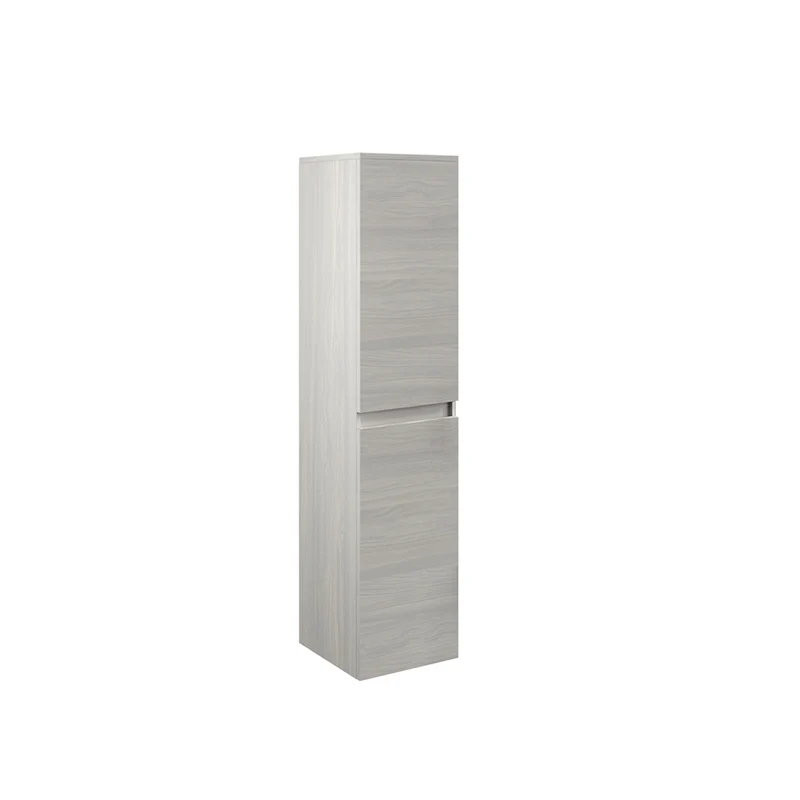 Colonna pensile da bagno con ripiani colore rovere grigio 136 cm - Trasimeno